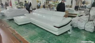 【大厂仿真皮沙发】实木框架，高回弹海绵45密度。全新包装，质量非常好，3.6米右贵妃 - 宣城28生活网 xuancheng.28life.com